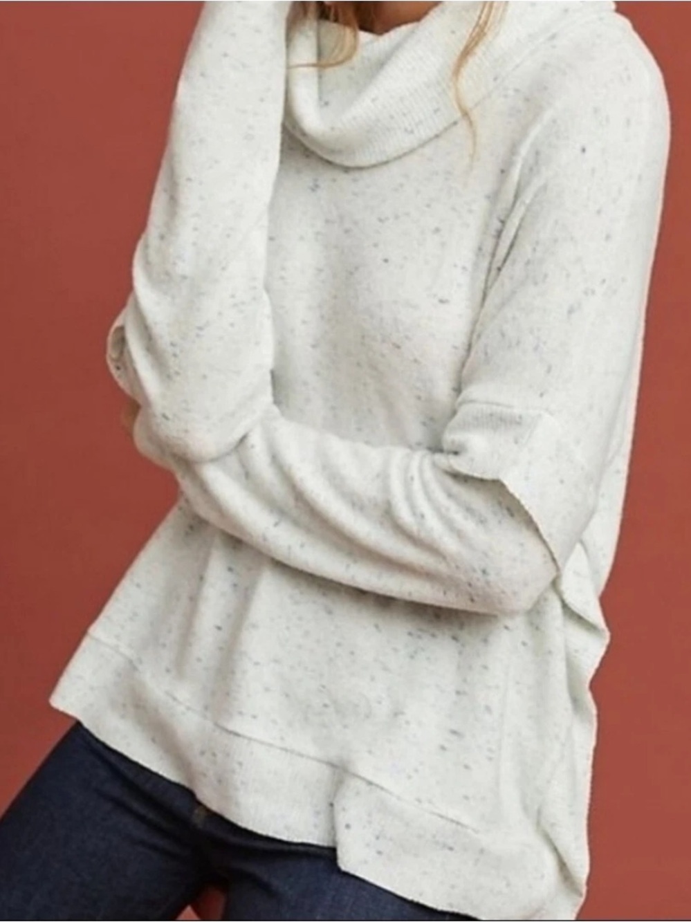 Anthropologie Postmark Lassen Cowl Neck Sweater Size Small